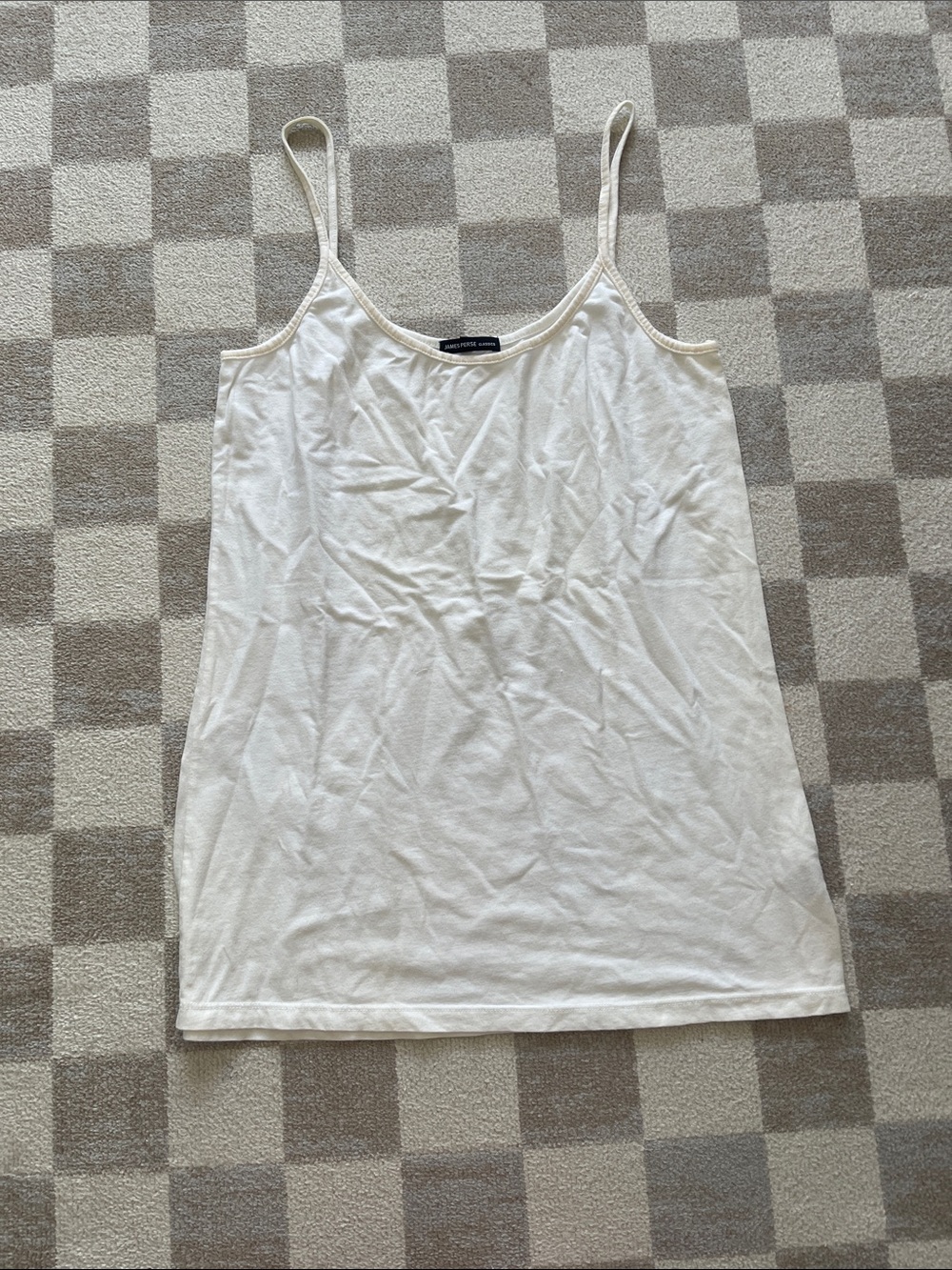 James Perse White Spaghetti Strap Camisole